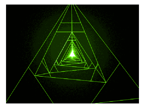 green triangales