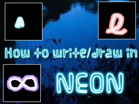|How to draw/write in neon|Short tutorial|