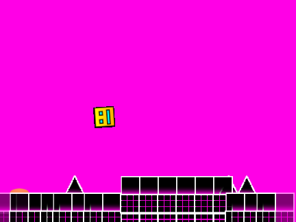 geometry rush v.1.0 but you die when you hit walls