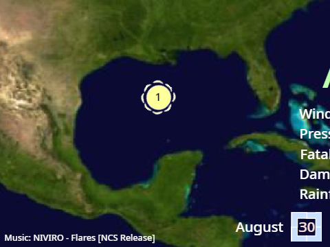 Hurricane Anita Track (1977)