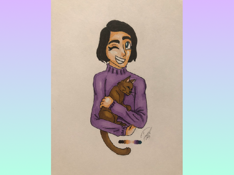 Secret Santa art for @champagne-