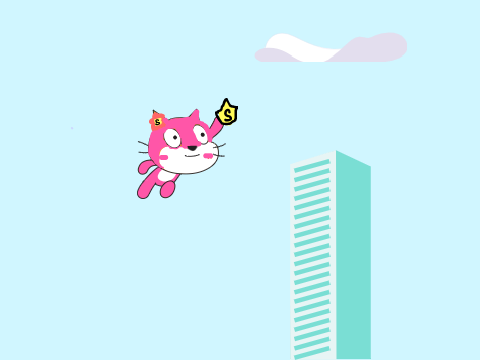 Flying cat