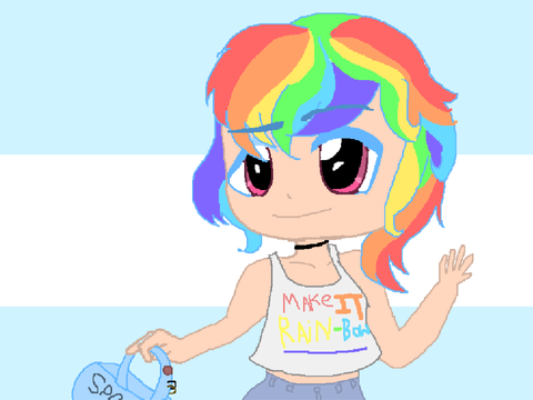 Rainbow dash as a gacha character