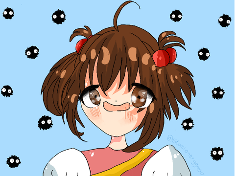 Mei from Totoro for @Okae’s studio Ghibli art collab!