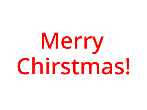 A little thing to wish you all a merry Christmas!