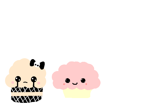 sad cupcake