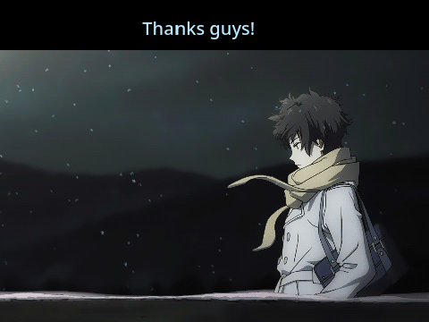Thanks Guys!