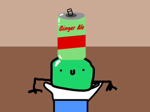 Frog with the Ginger Ale