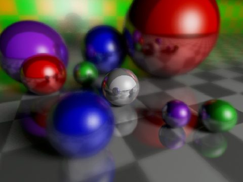 Pathtracer! (with DOF, reflections, soft shadows and more)