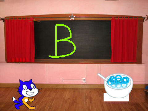 B