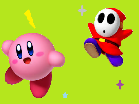 Shy-guy and Kirby