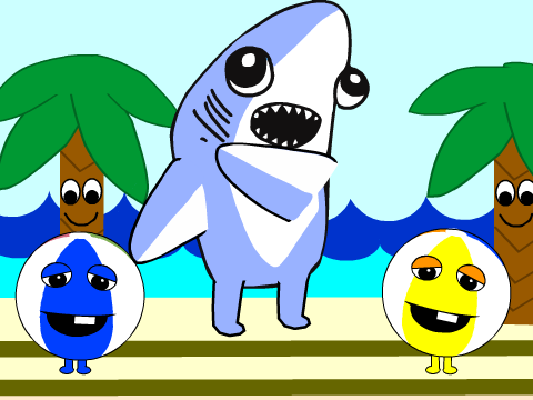 Left Shark with Flipper Motions