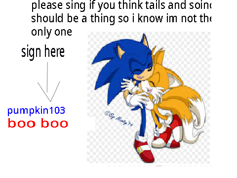 sign if tails and sonic should be a thing