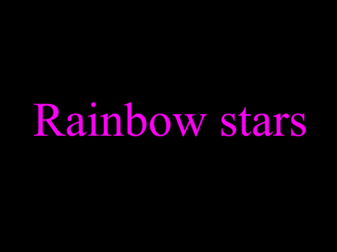 Rainbow Stars!