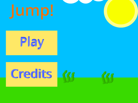Menu Screen for Jump!