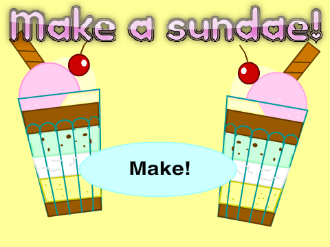 My ice cream sunday maker