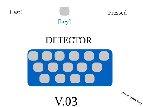 Last key pressed detector 0.3.1 (mini update)