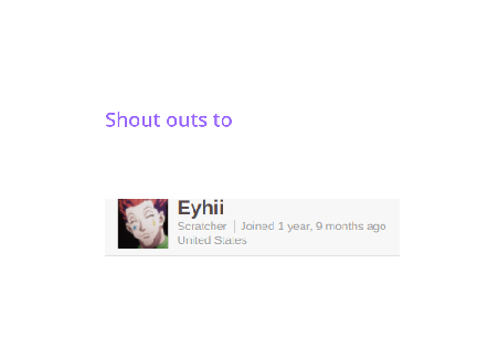 Shout outs