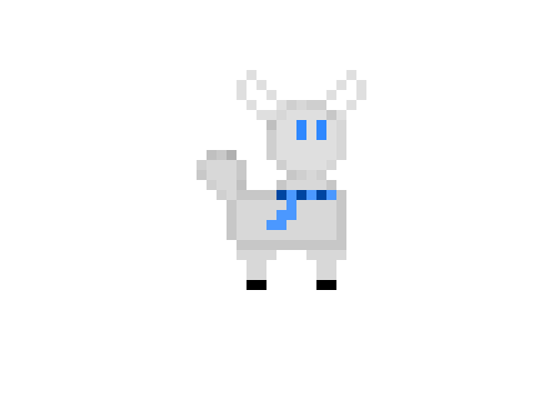 This sheep? wishes you happy hoilidays! (Pixel art)