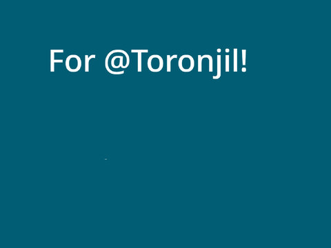 For @Toronjil