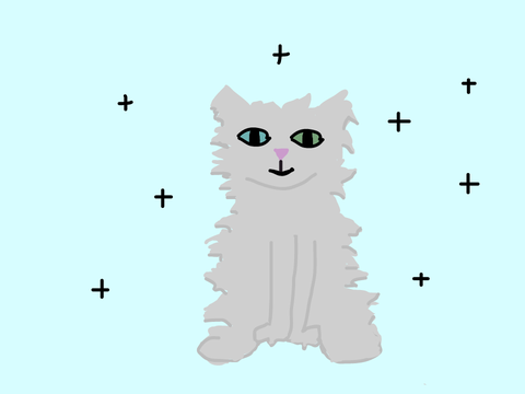 I was bored so I drew a cat