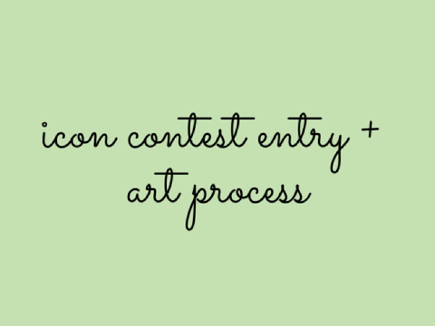 ✦°+ | icon contest entry + art process