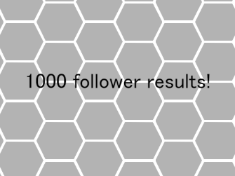 1000 follower results