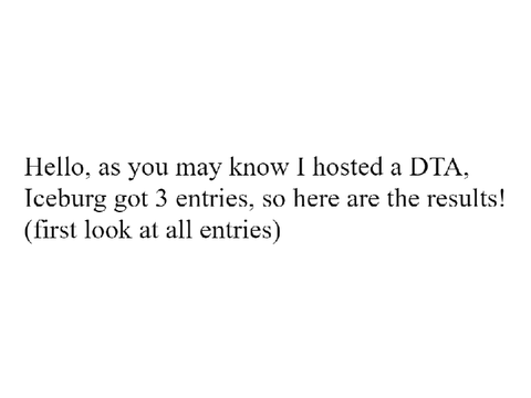 DTA results: Iceburg