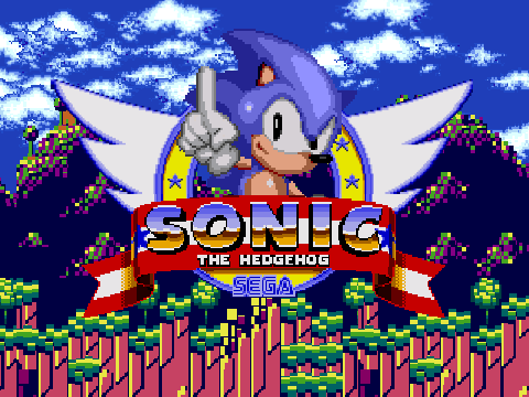 Sonic The Hedgehog Title Screen