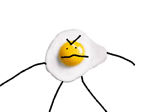 fried egg man