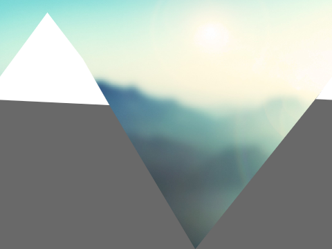 mountians in the evening