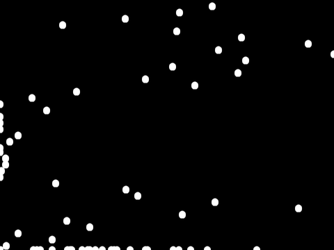 Cool snow falling
