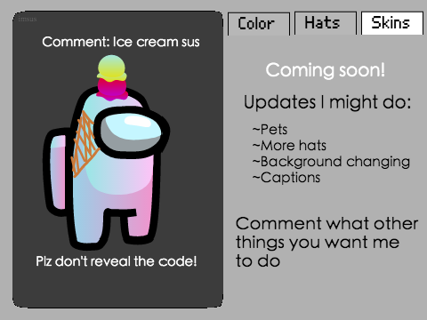 Among Us Character Creator
