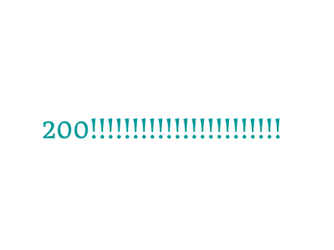 200!!!!!!!!!!