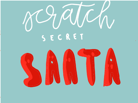 Scratch secret Santa present