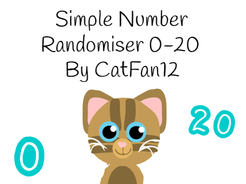 Simple Number Randomiser 0-20