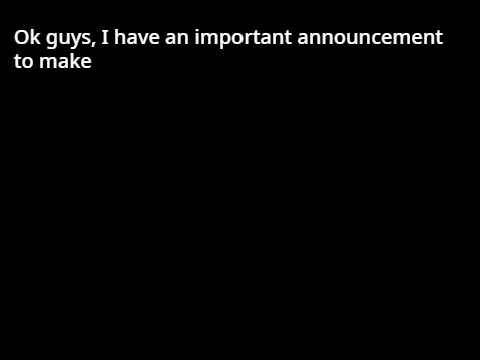 Announcement
