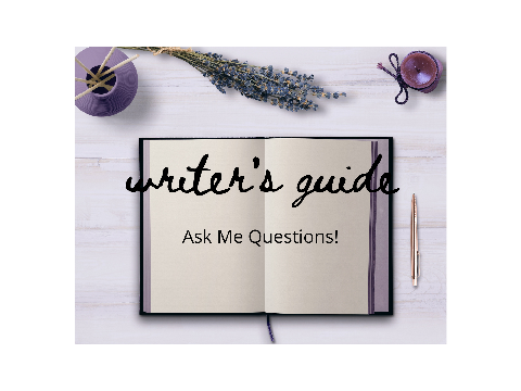 Writer's Guide: Ask Me Questions!