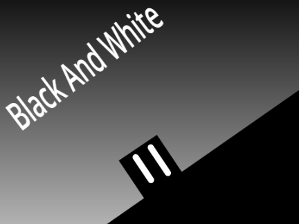 Black And White (A platformer) available Now 