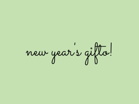 ✦°+ | new year's gifto!