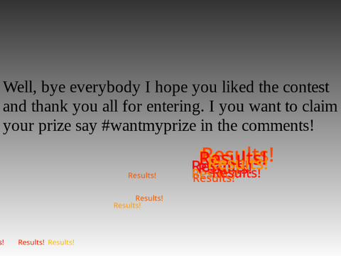 100 follower contest results!!