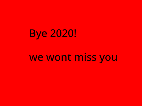 Welcome 2021!