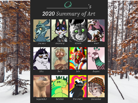 2020 Art Summary; happy 2021!
