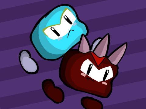 Bubble Bros but as Super Tower Tumble characters