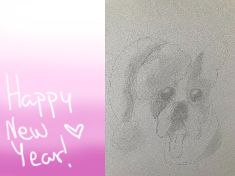 happy new year ! || tiny art dump