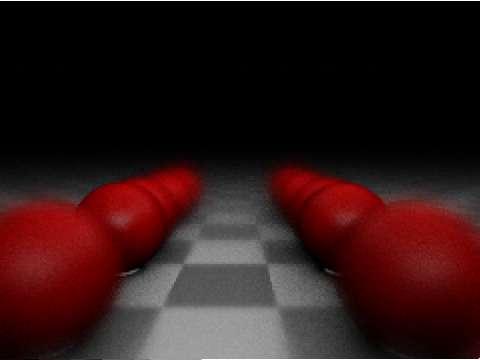 Realtime pathtracer with depth of field