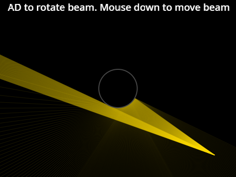Faster raycasting reflections on a circle remix