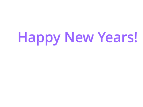 Happy New Years!