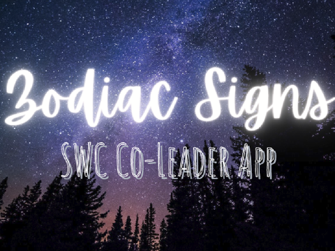 Zodiac Signs // SWC Co-Leader Application