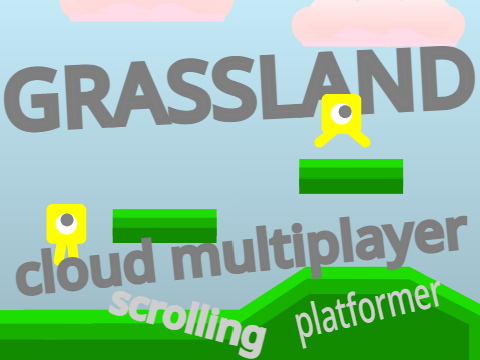grassland cloud multiplayer scrolling platformer 